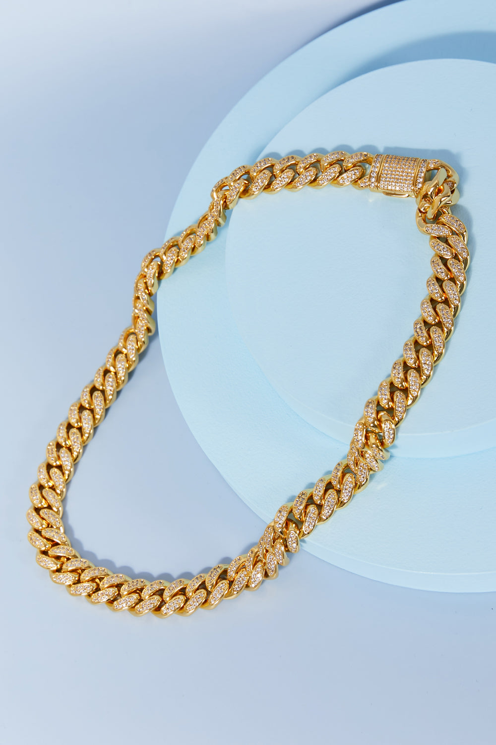 Collier chaîne gourmette en laiton – vue principale – OmniForYou