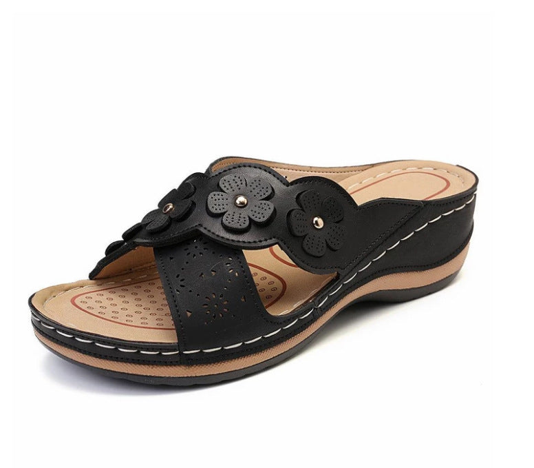 Chaussures Plates Rétro Fleuries - vue 3 - OmniForYou