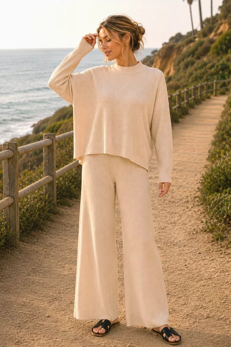 Ensemble Zenana pull et pantalon en viscose – vue principale – OmniForYou