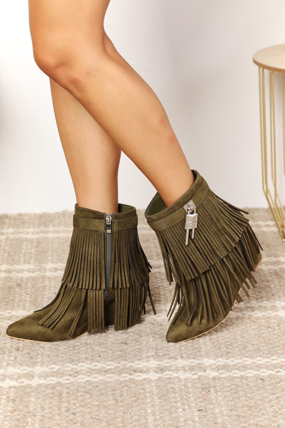 Legend bottines à talon compensé et pampilles – vue principale – OmniForYou