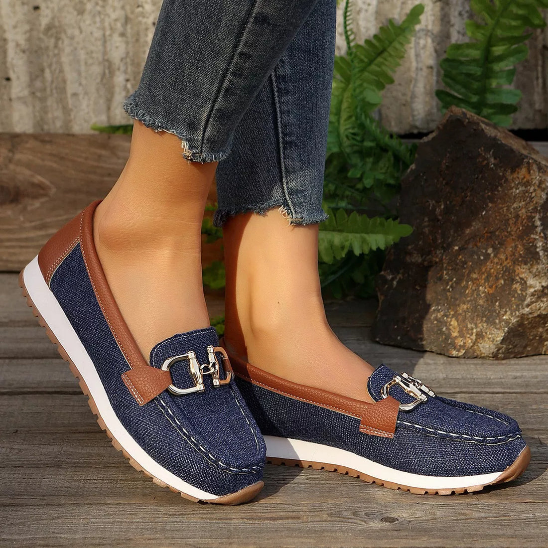 Mocassins à enfiler bout rond – vue principale – OmniForYou