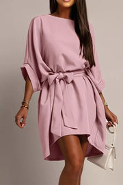 Robe manches chauve-souris ceinturée – vue principale – OmniForYou
