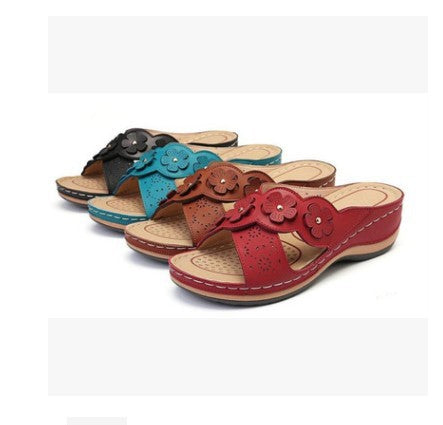 Chaussures Plates Rétro Fleuries - vue 1 - OmniForYou