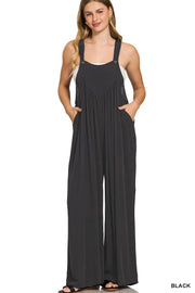 Zenana salopette en crêpe de viscose jambe large – vue principale – OmniForYou