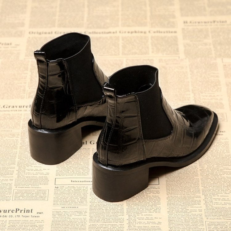 Bottines Fourrées Effet Daim Style Martin - vue 3 - OmniForYou
