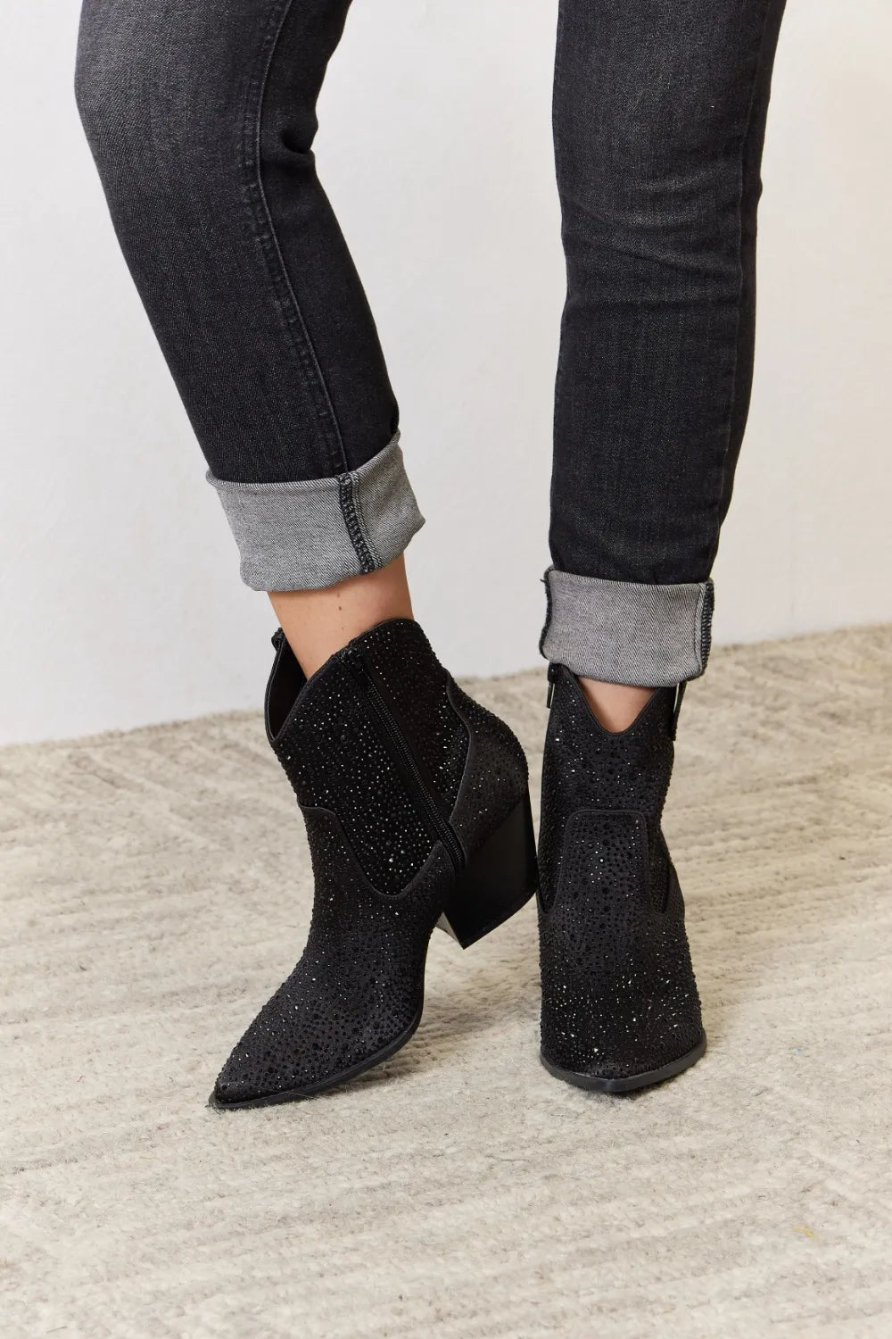 Bottines cowboy strass East Lion Corp – vue principale – OmniForYou