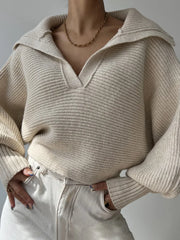 Pull col chemise à manches longues – vue principale – OmniForYou