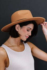 Chapeau fedora Fame ruban contrasté – vue principale – OmniForYou