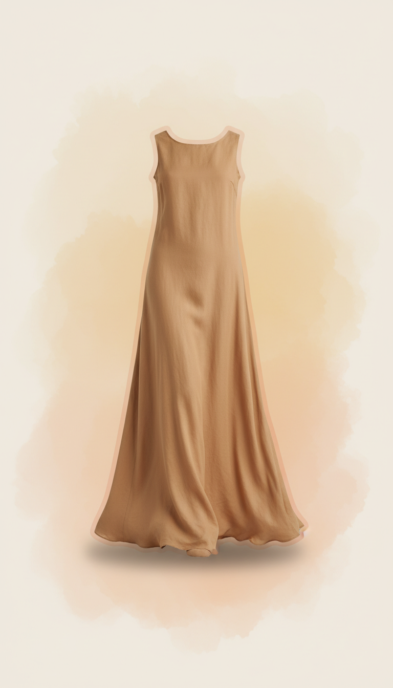 Robe fluide en lin naturel