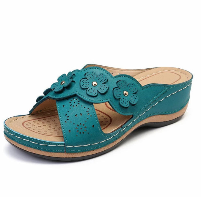 Chaussures Plates Rétro Fleuries - vue 2 - OmniForYou