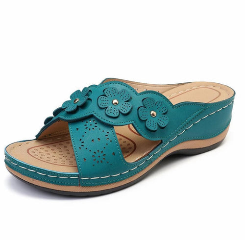 Chaussures Plates Rétro Fleuries - vue 2 - OmniForYou