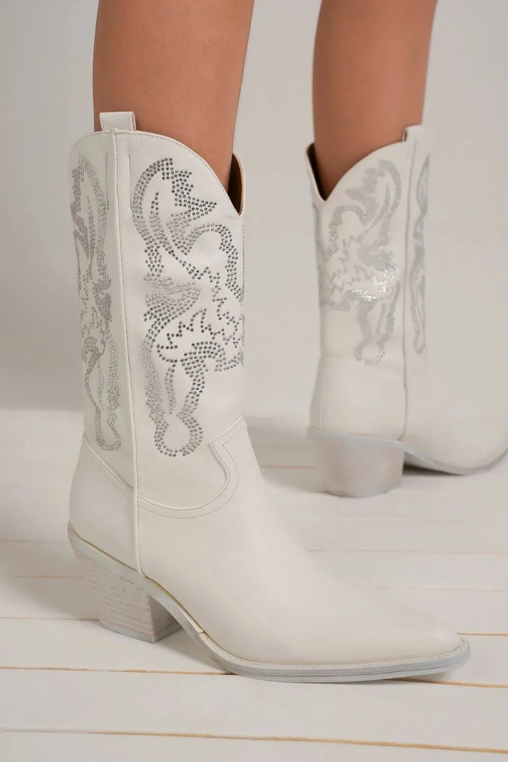Bottes bout pointu strass Beast Fashion – vue principale – OmniForYou