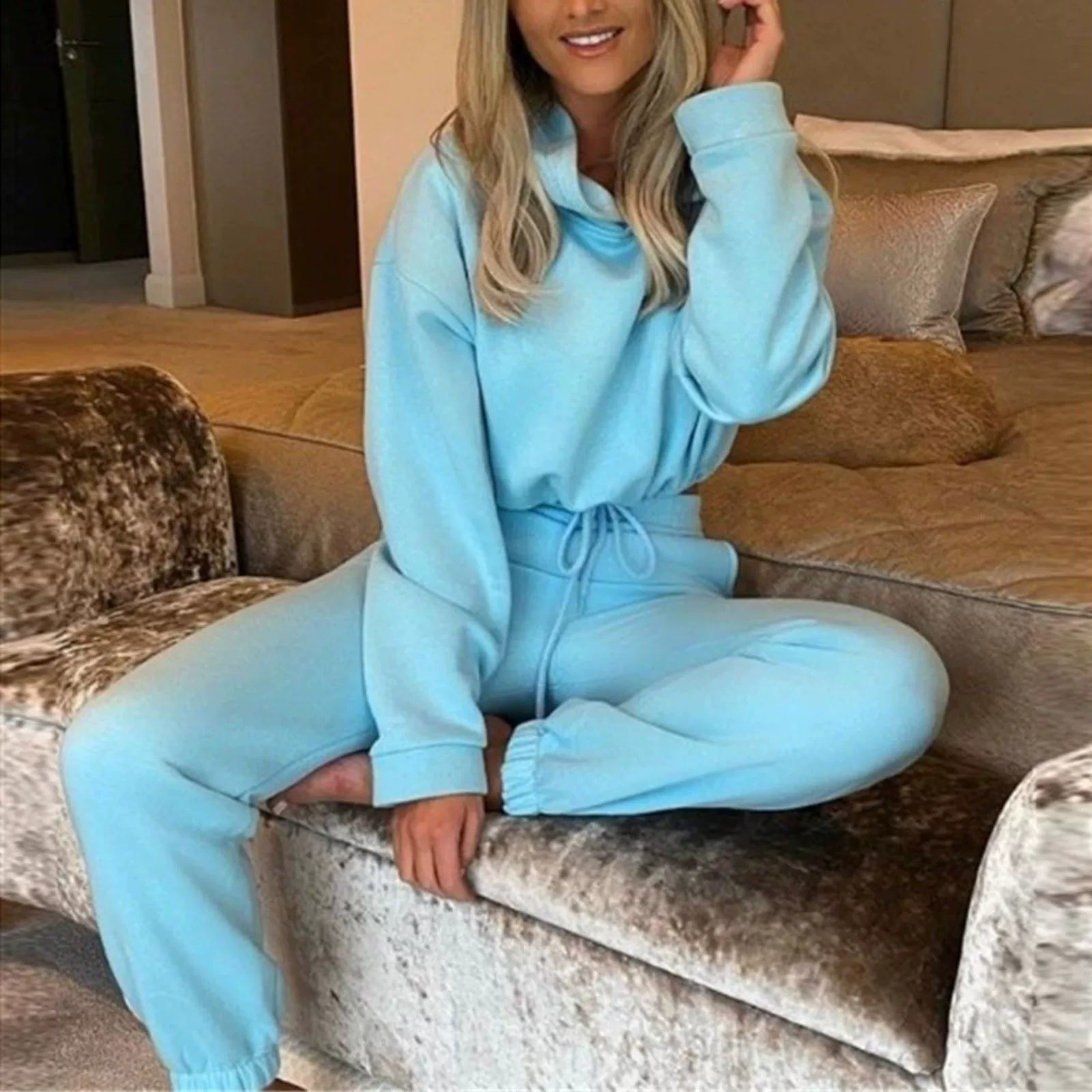 Ensemble Sport Chic – Manches Longues, 2 Pièces