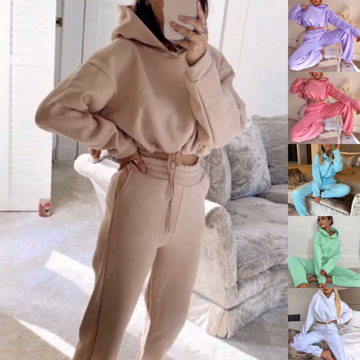 Ensemble Sport Chic – Manches Longues, 2 Pièces