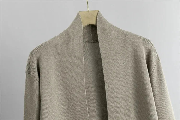 Ensemble Maille 3 Pièces – Cardigan, Top & Pantalon