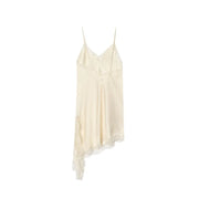 Robe Nuisette Satin – Dos Nu, Coupe Asymétrique