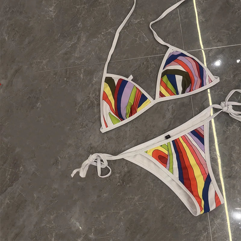 Bikini Push-up Imprimé – Effet Gainant