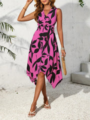 Robe longue Feuillage – Coupe fluide grande taille