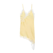 Robe Nuisette Satin – Dos Nu, Coupe Asymétrique