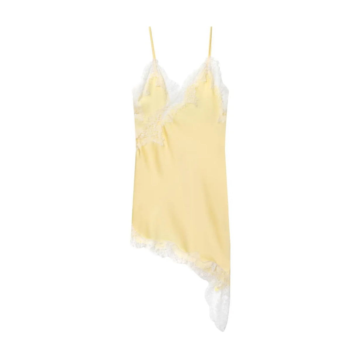 Robe Nuisette Satin – Dos Nu, Coupe Asymétrique