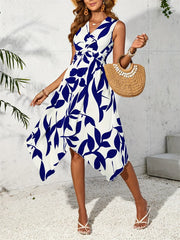 Robe longue Feuillage – Coupe fluide grande taille