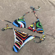 Bikini Push-up Imprimé – Effet Gainant