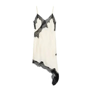 Robe Nuisette Satin – Dos Nu, Coupe Asymétrique