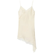 Robe Nuisette Dentelle – Coupe Asymétrique