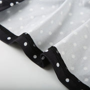 Robe Courte à Pois – Col Halter, Dos Nu