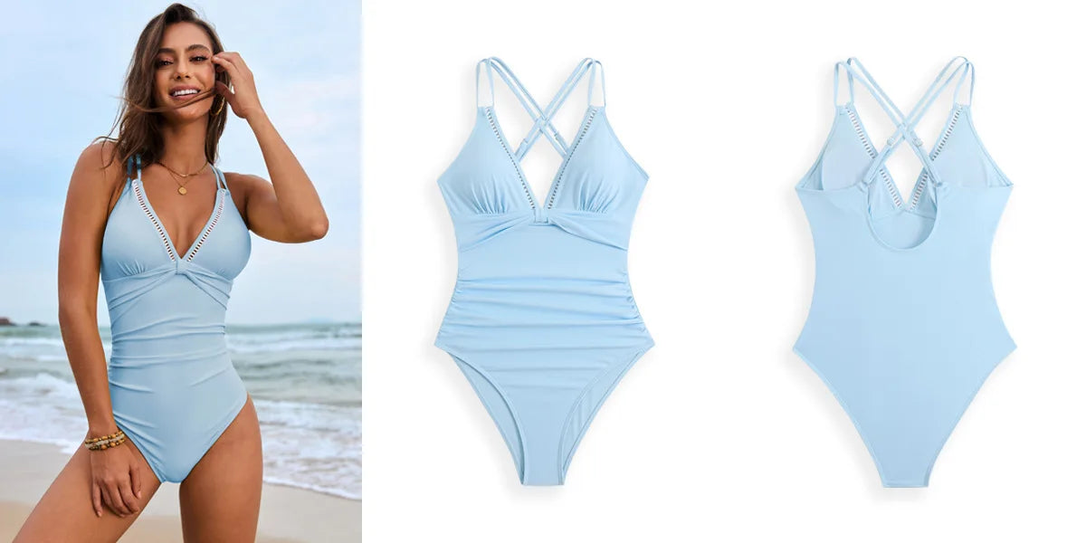 Maillot une pièce Gainant – Effet Froncé