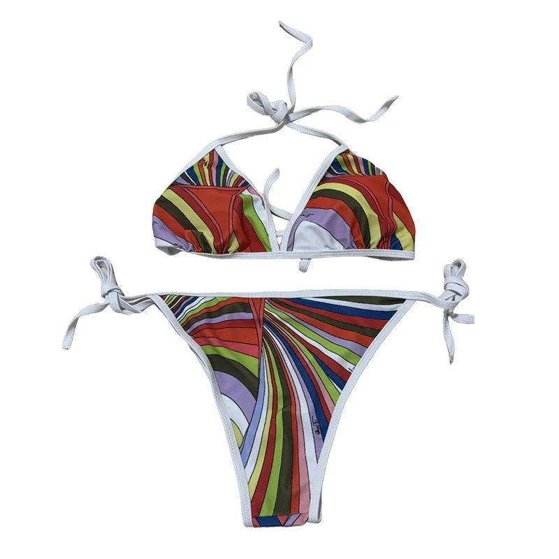 Bikini Push-up Imprimé – Effet Gainant