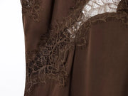 Robe Nuisette Satin – Dos Nu, Coupe Asymétrique