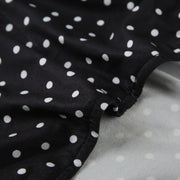 Robe Courte à Pois – Col Halter, Dos Nu