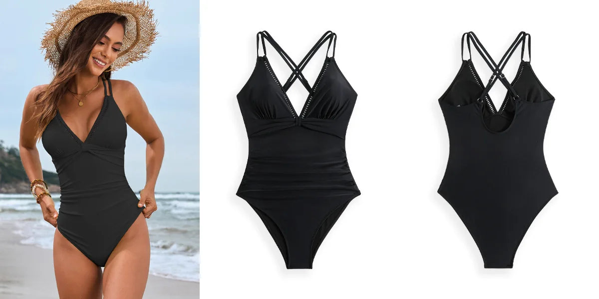 Maillot une pièce Gainant – Effet Froncé