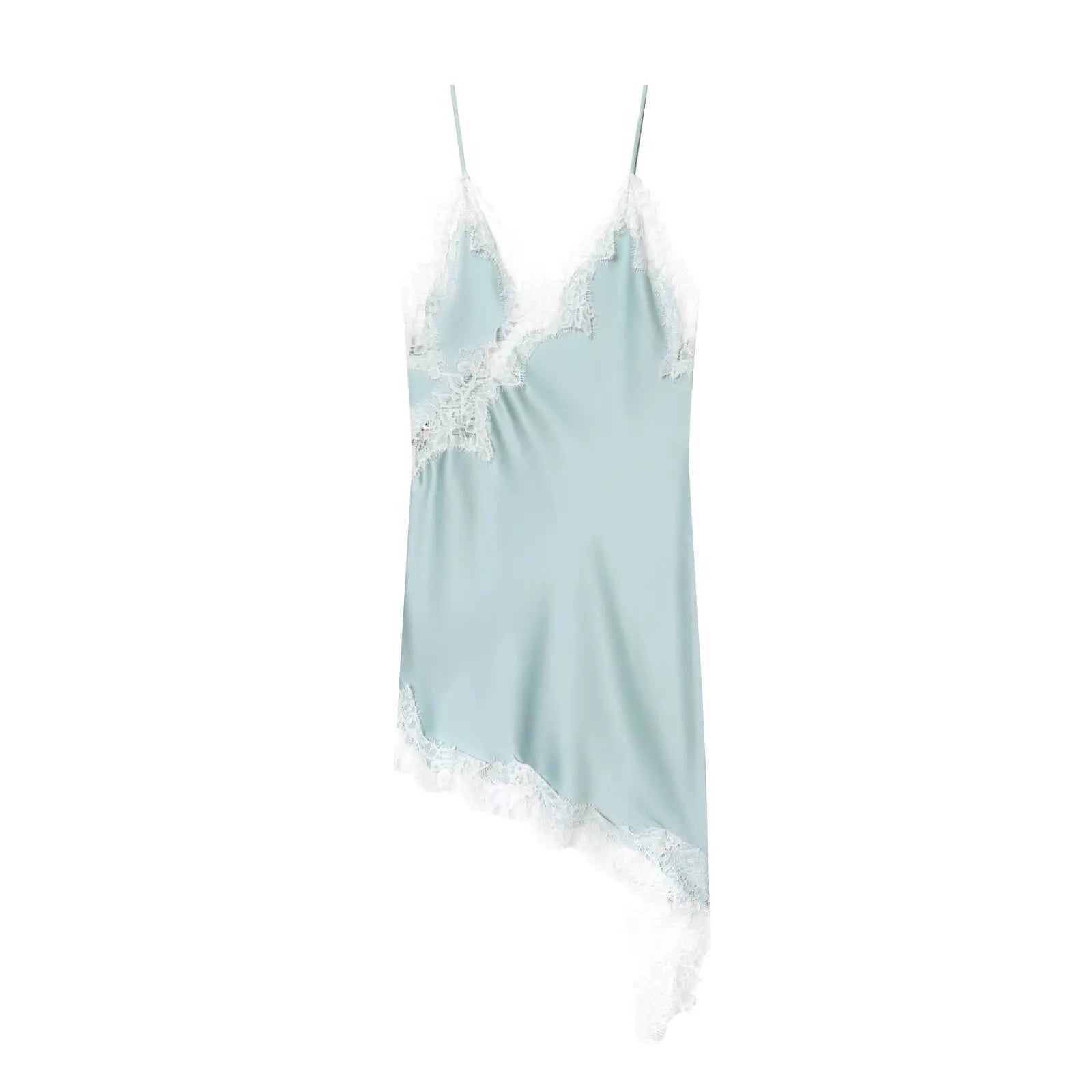 Robe Nuisette Satin – Dos Nu, Coupe Asymétrique
