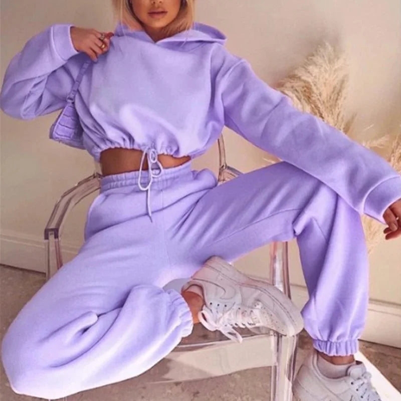 Ensemble Sport Chic – Manches Longues, 2 Pièces