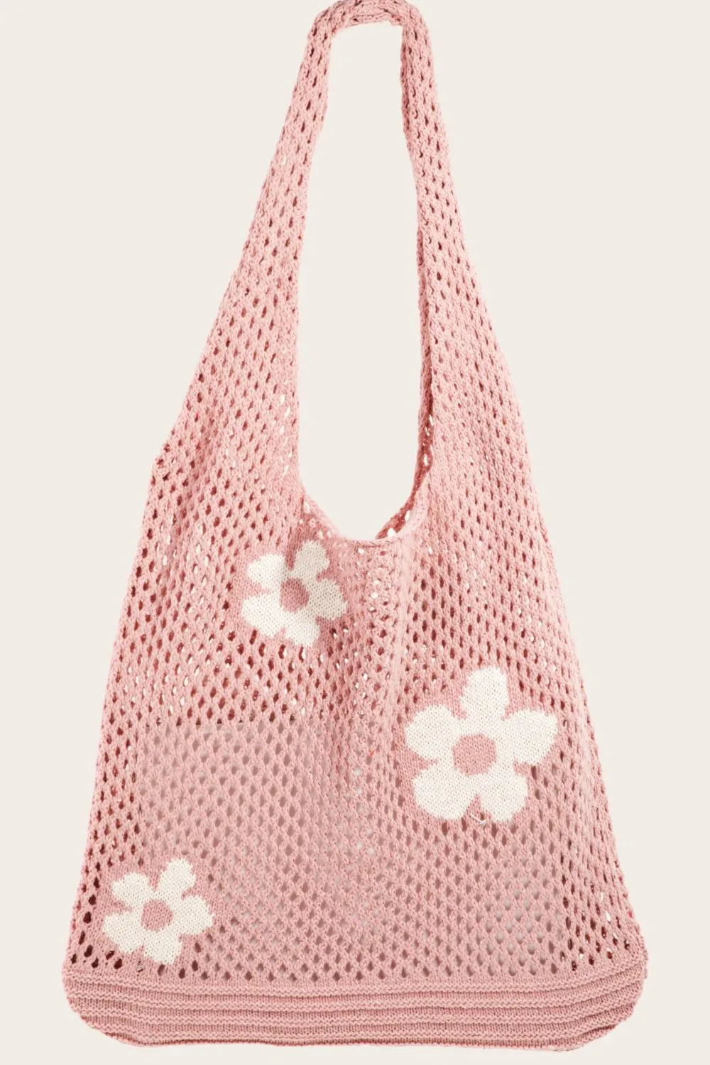 Sac épaule en maille fleurie Fame – vue principale – OmniForYou