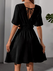 Robe Plissée Taille Haute Coupe A - vue 2 - OmniForYou