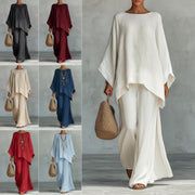 Ensemble 2 Pièces Décontracté Haut Ample et Pantalon Large - vue 1 - OmniForYou
